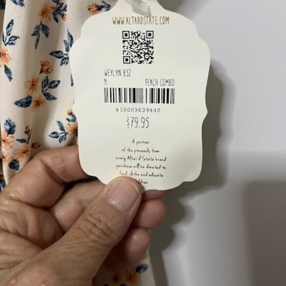 Altar'd State Sundress with high low hem size M - Picture 5 of 6